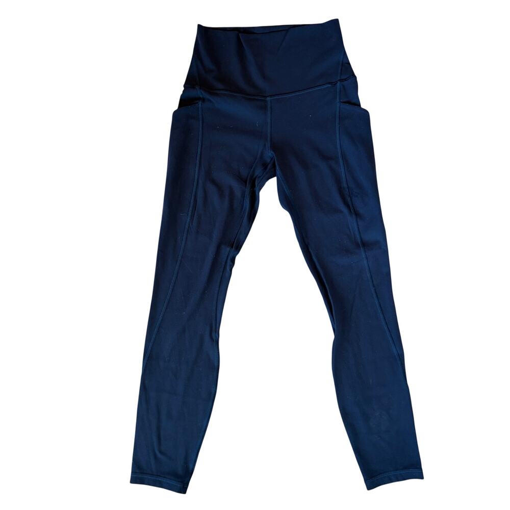 Lululemon Navy Blue Align High-Rise Pant with Pockets 27" Inseam Womens Size 4